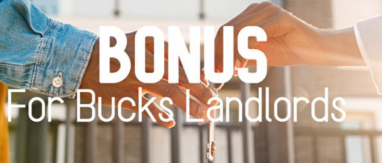Bonus for Bucks Landlords